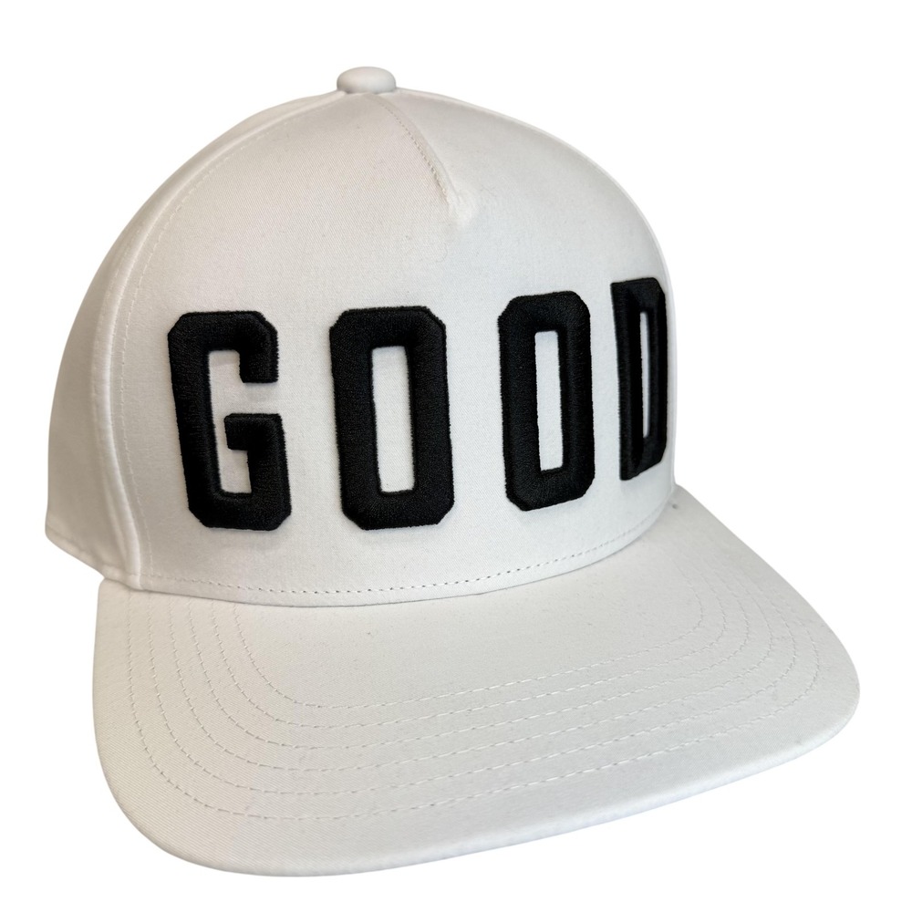 Good Good Hat Cap Snap Back Mens One‎ Size White Team Good Varsity Golf